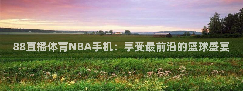 88直播体育NBA手机：享受最前沿的篮球盛宴